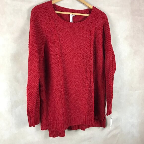 NY COLLECTION Plus Size Red Sweater NWT 1X - Picture 3 of 6